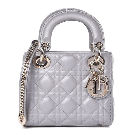 lady dior mini gray